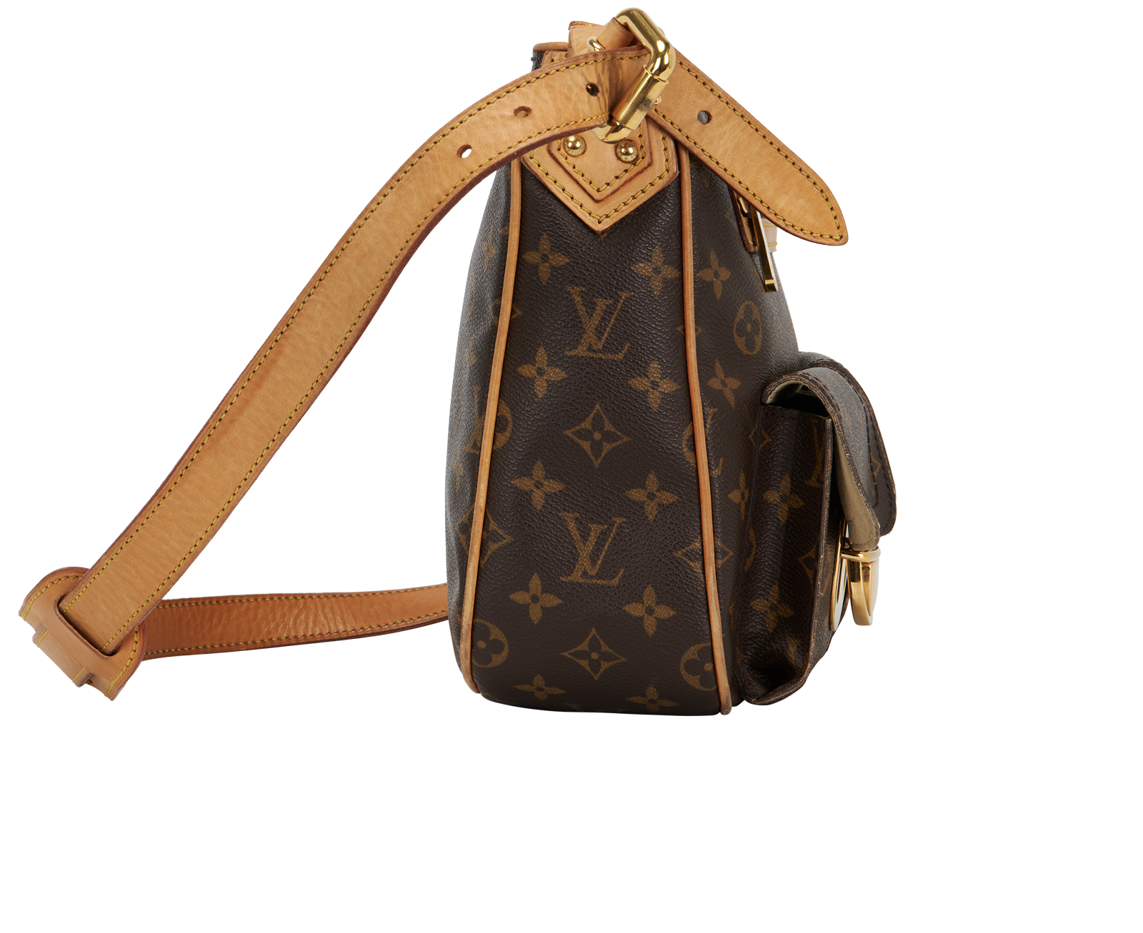 Hudson GM, &pound;895, Handbags, Brown, Canvas, Side view